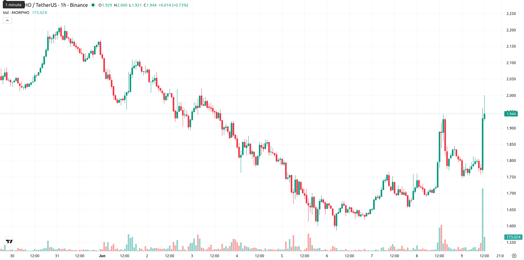 Morpho asset chart