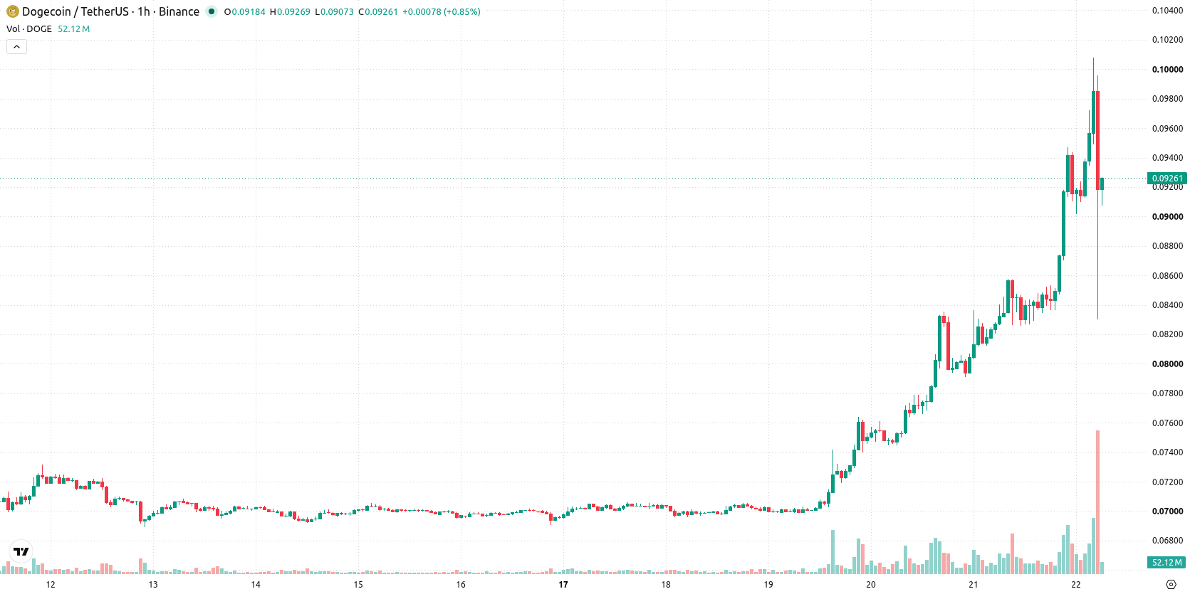 Dogecoin asset chart