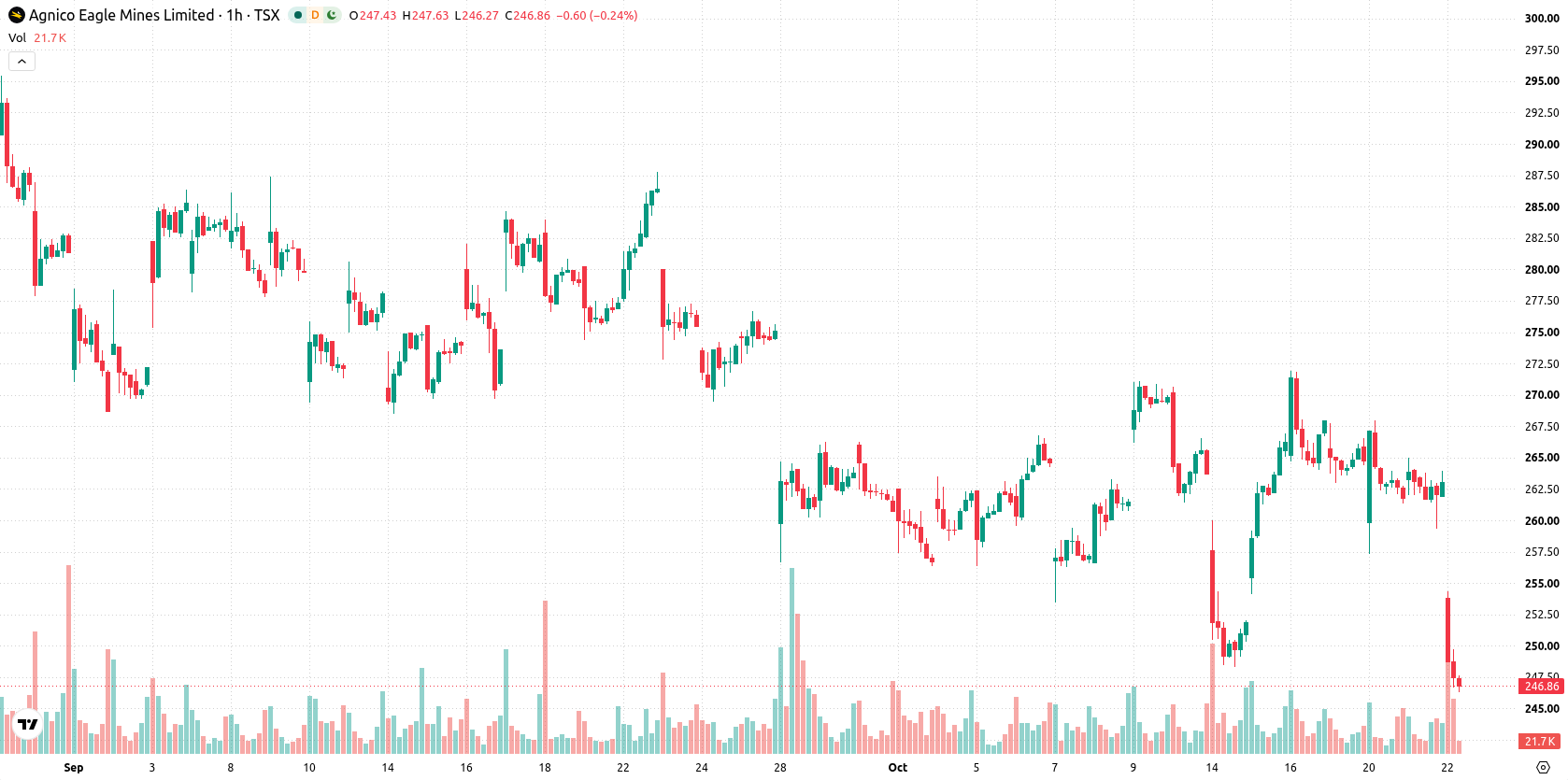 Agnico Eagle Mines Limited asset chart