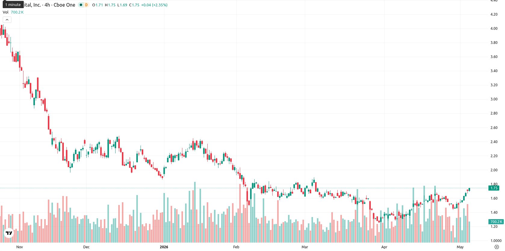 Bit Digital Inc. asset chart