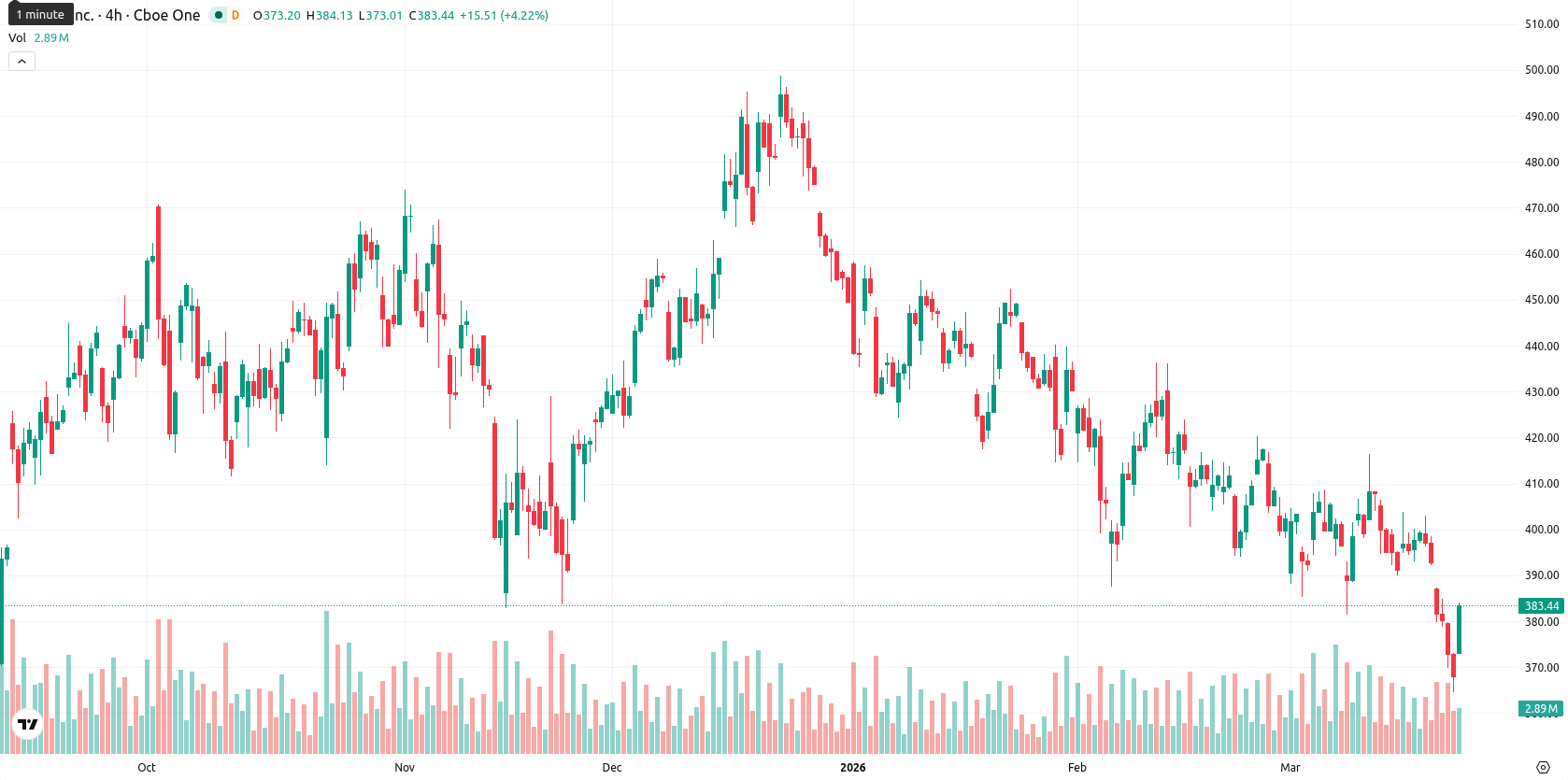 Tesla Inc. asset chart