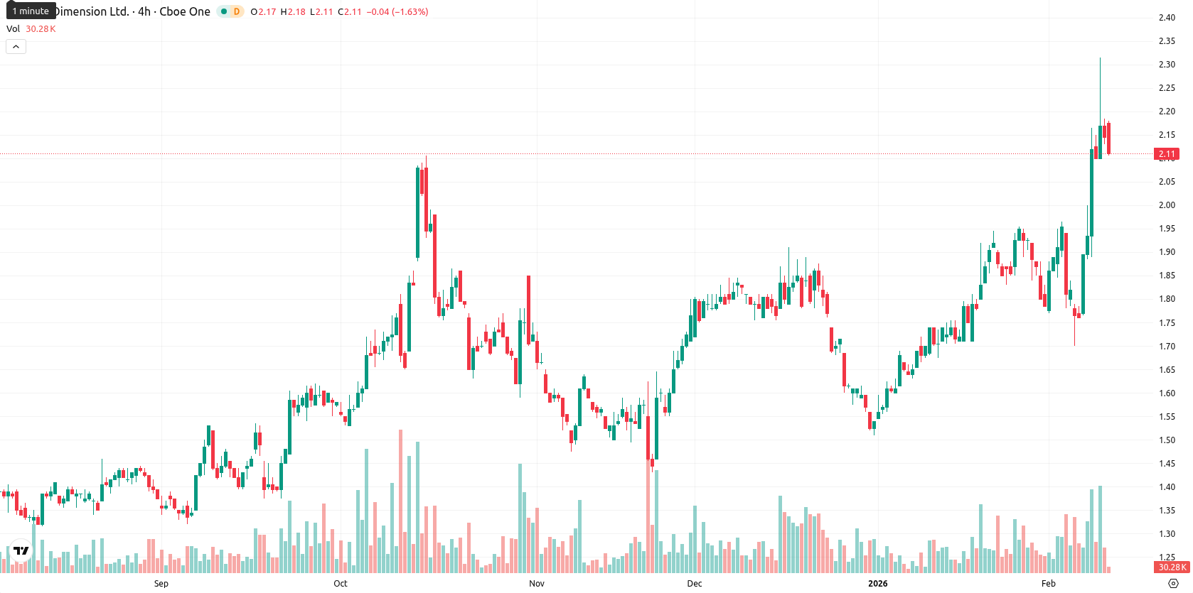 Nano Dimension Ltd. asset chart