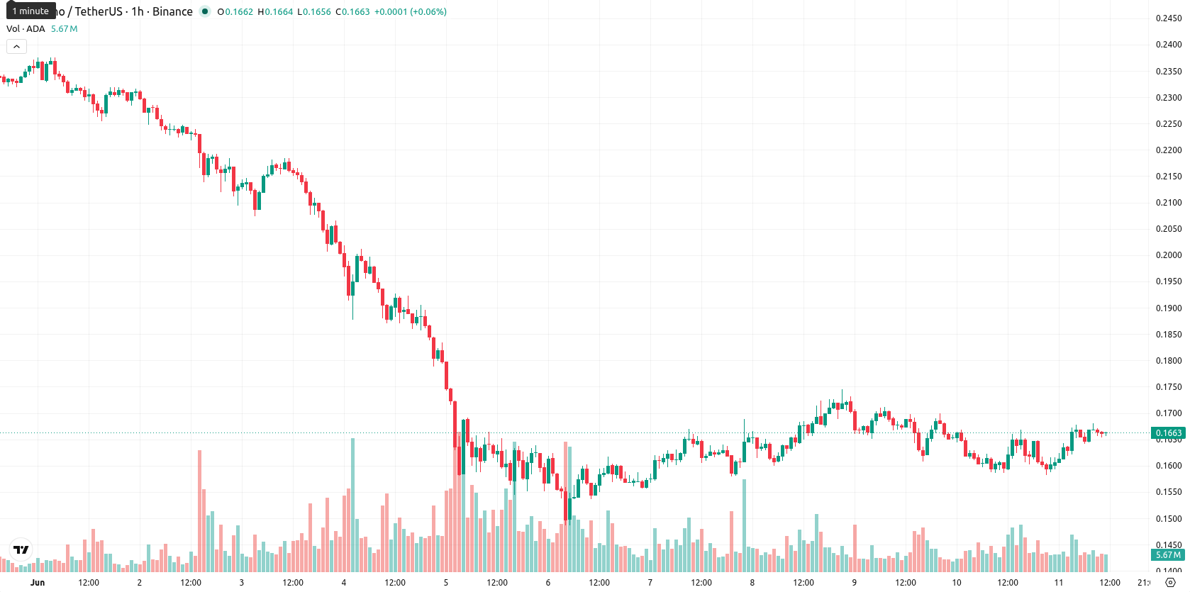 Cardano asset chart