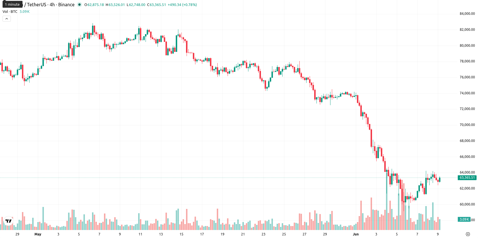 Bitcoin asset chart