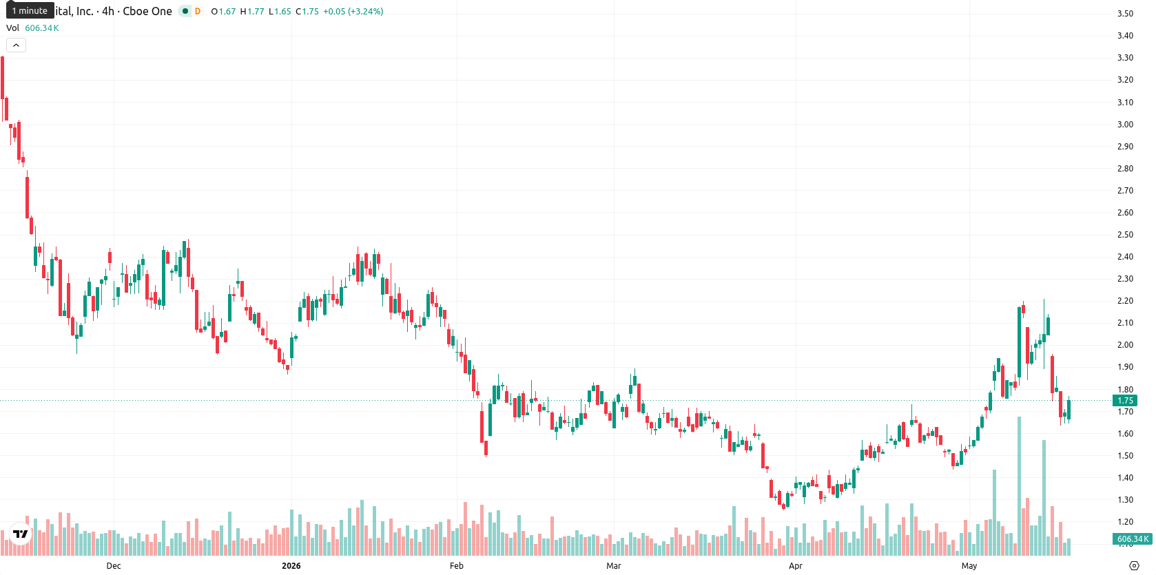 Bit Digital Inc. asset chart