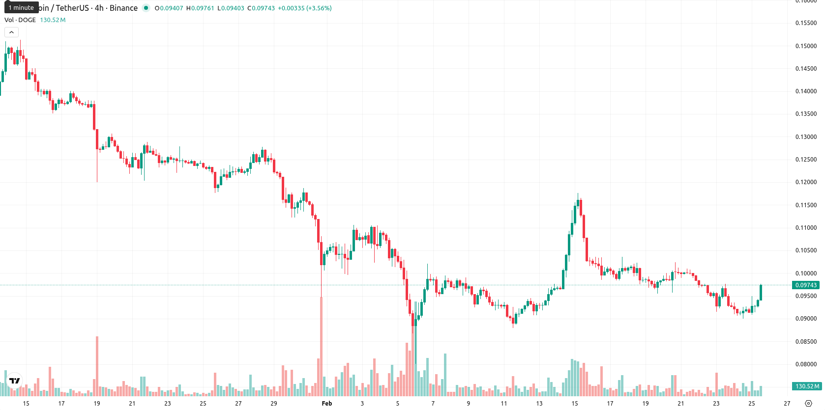Dogecoin asset chart
