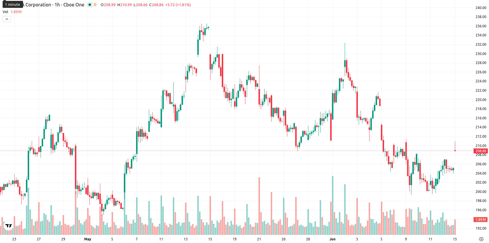 Nvidia Corp asset chart