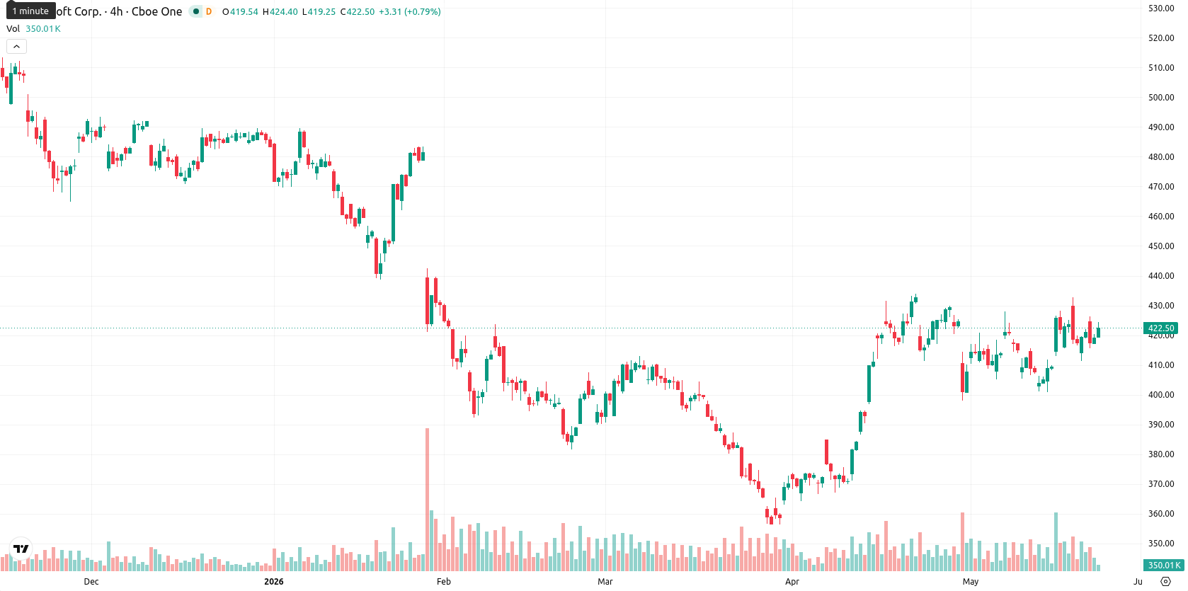 Microsoft Corp asset chart