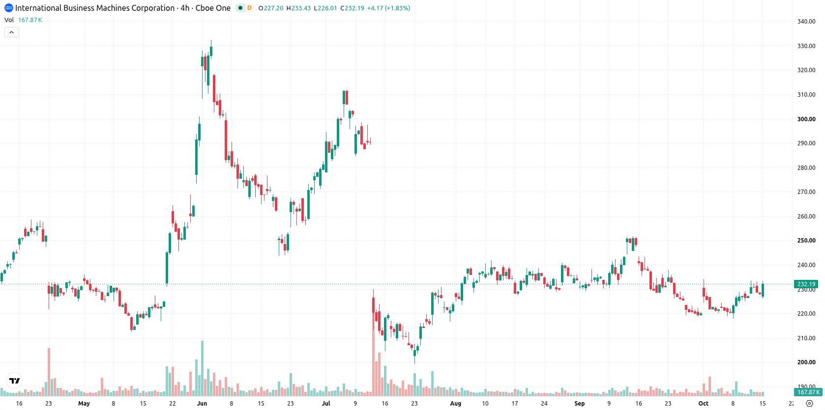 IBM asset chart