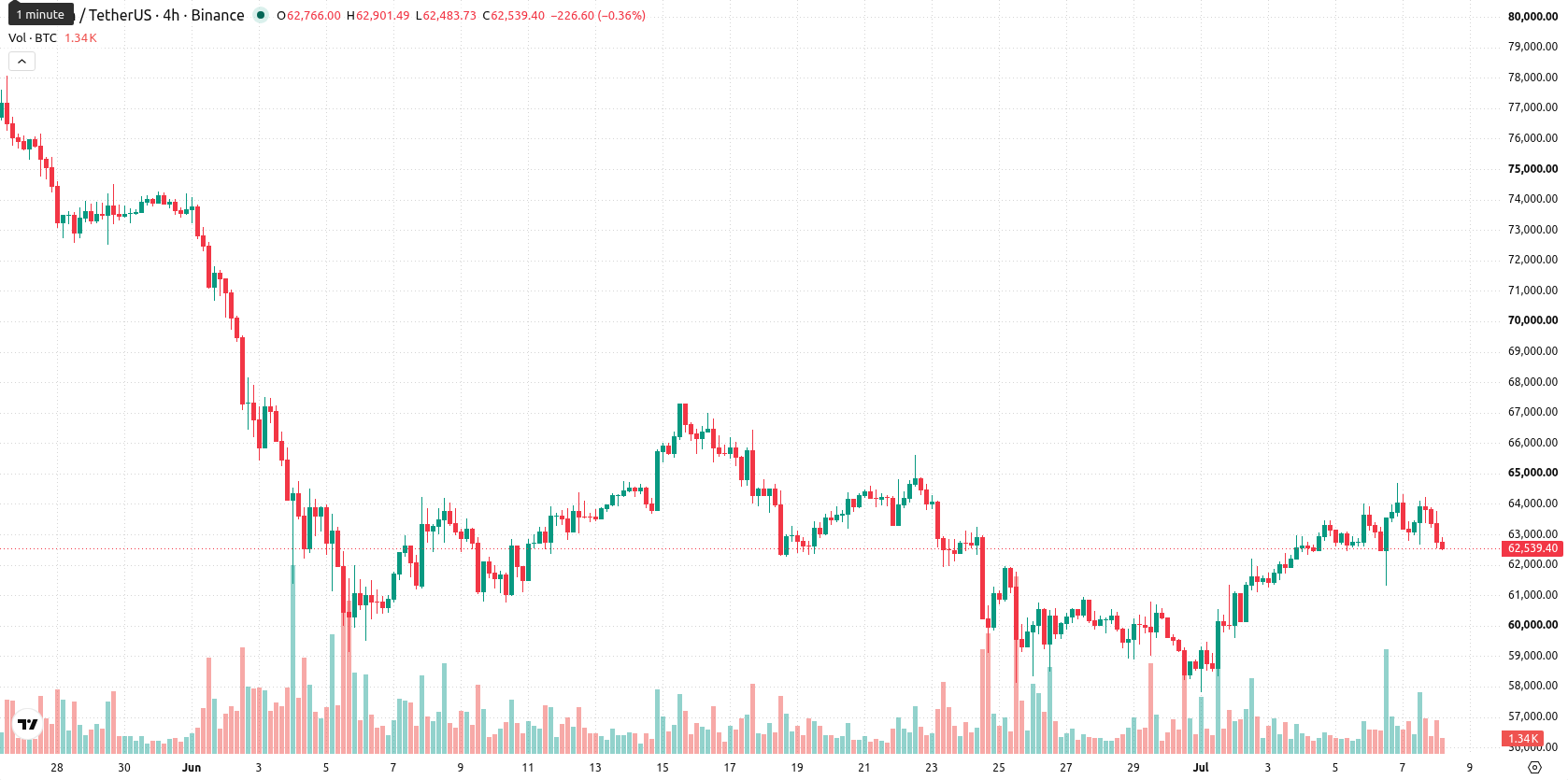 Bitcoin asset chart