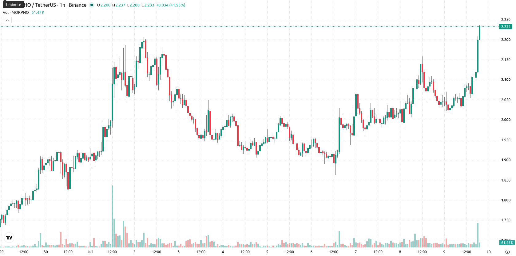 Morpho asset chart