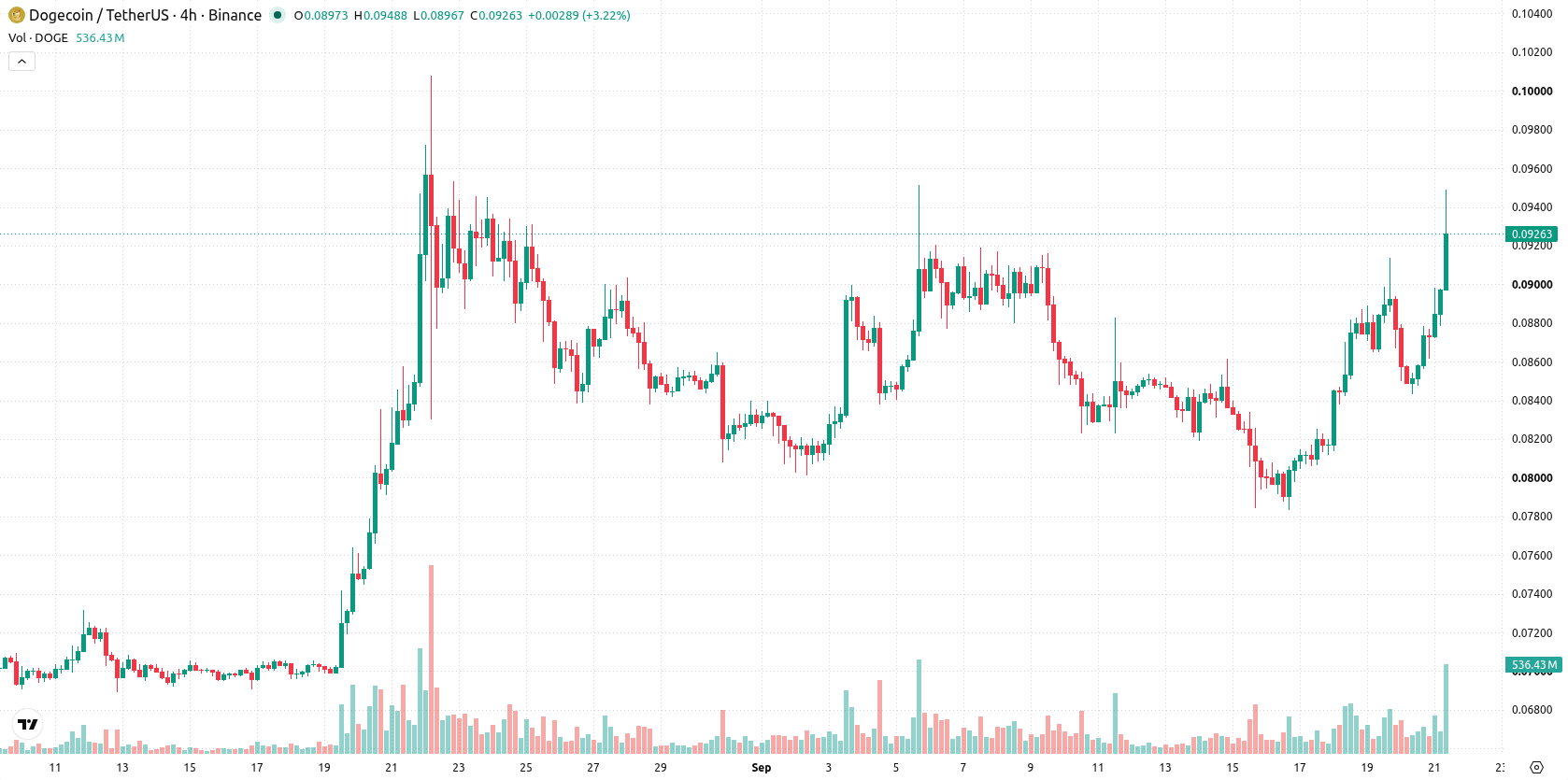 Dogecoin asset chart
