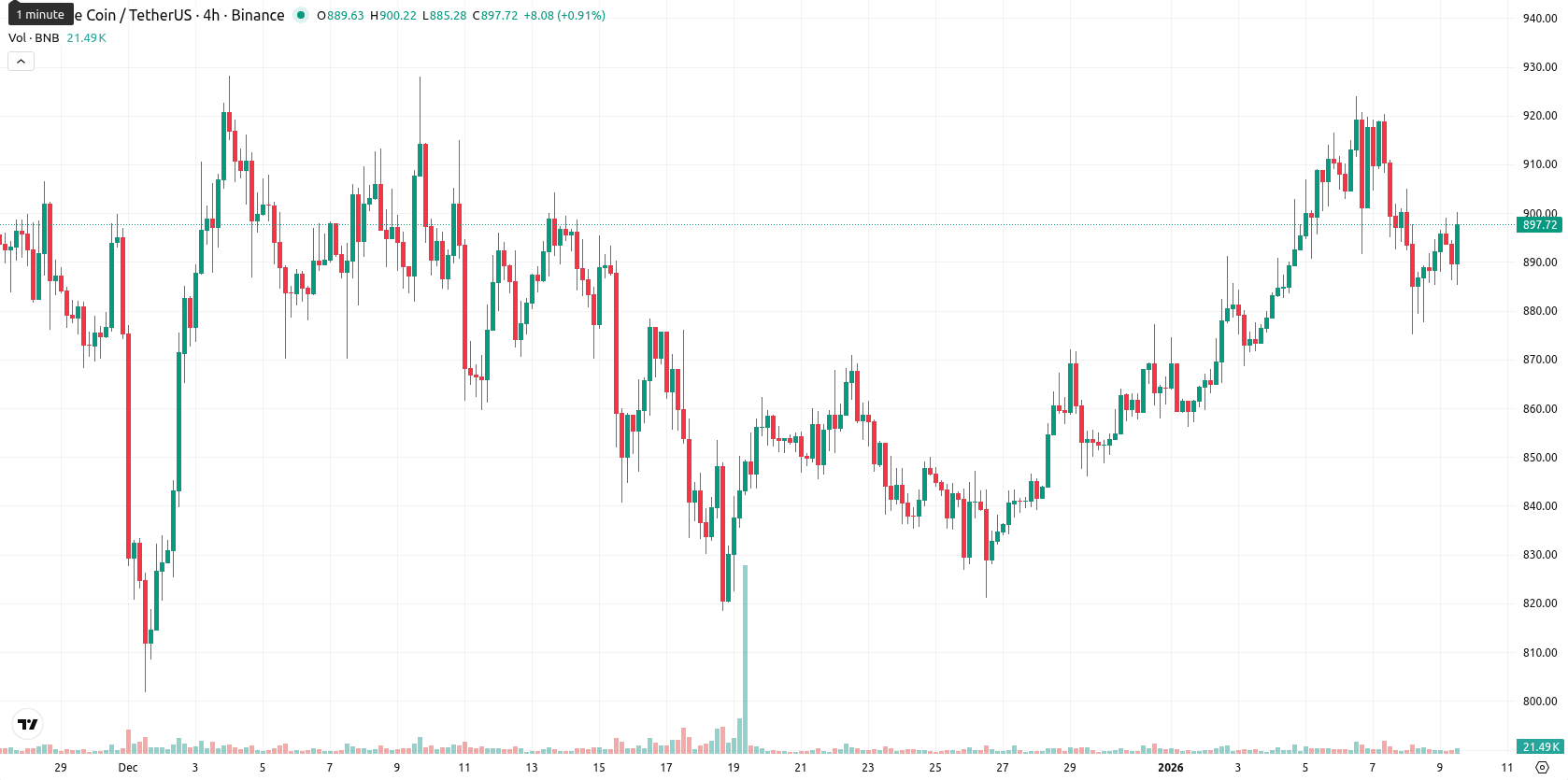 Binance Coin asset chart