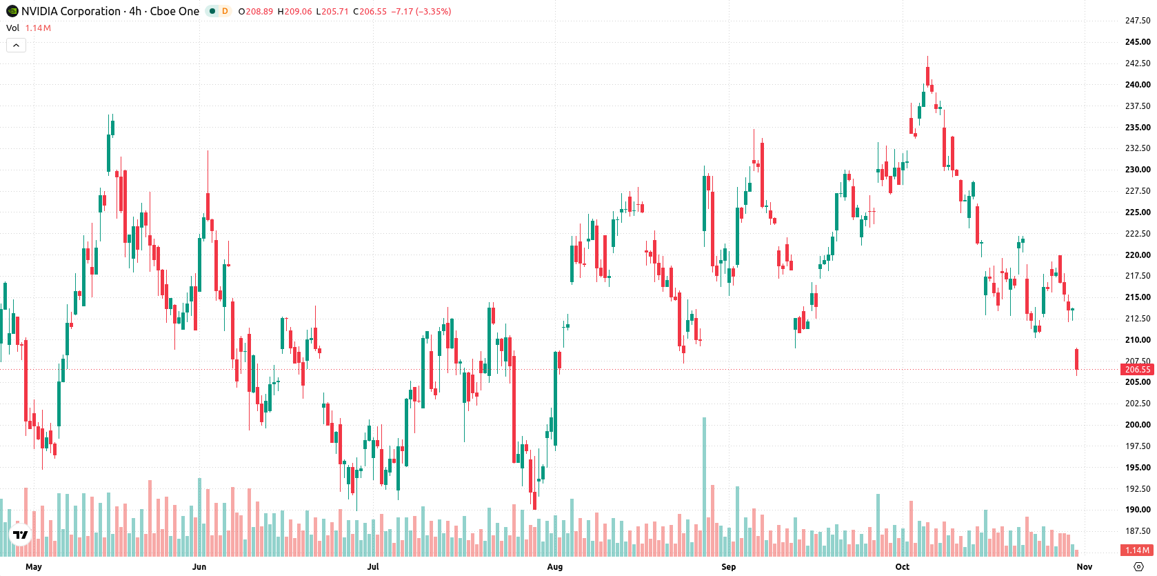Nvidia Corp asset chart