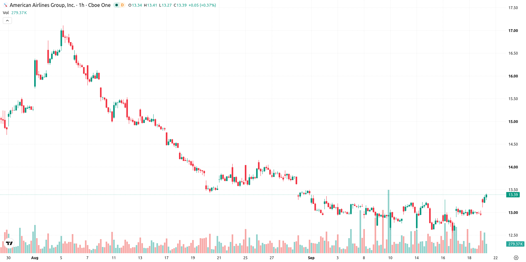 American Airlines Group Inc. asset chart