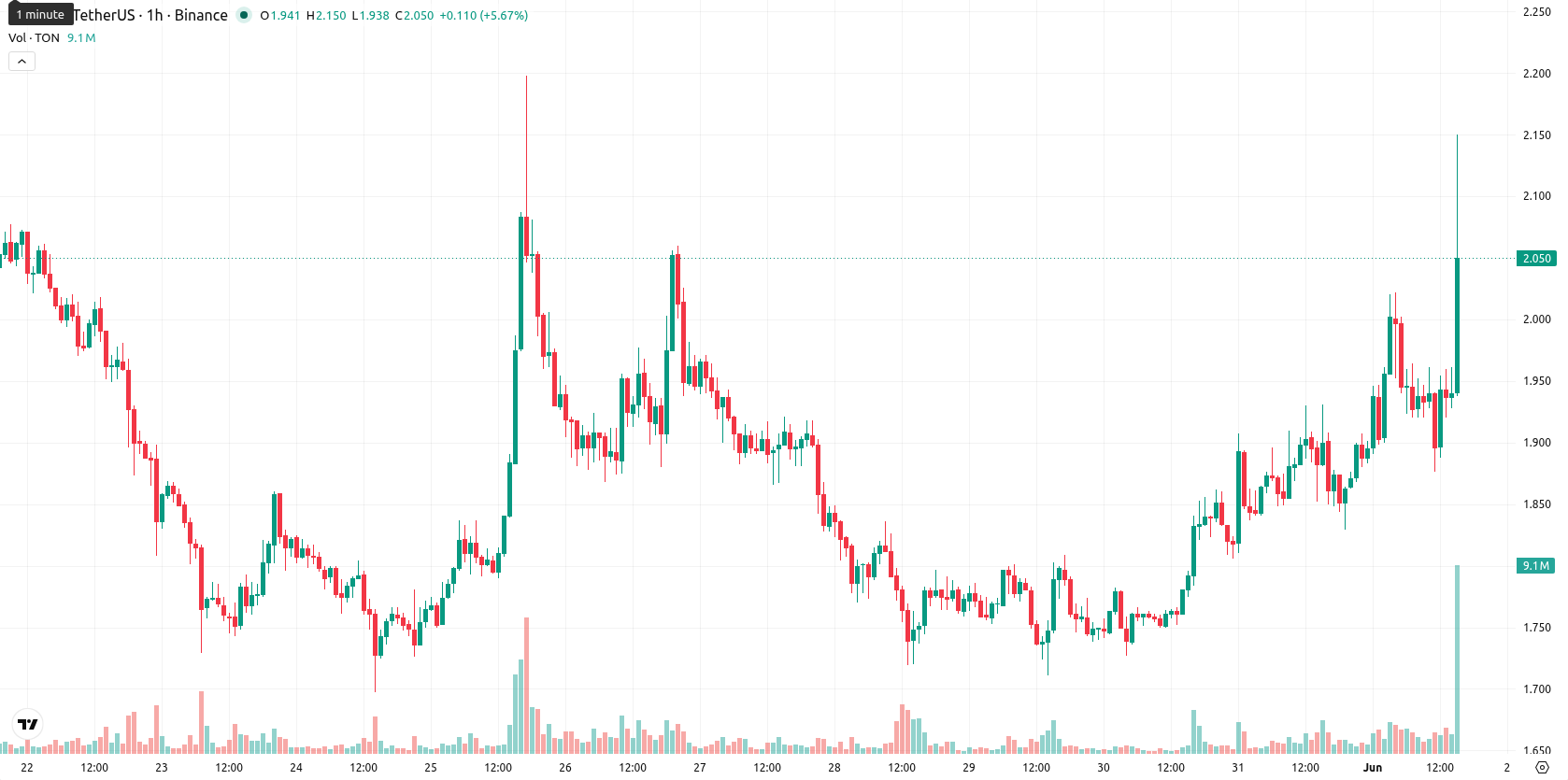 Toncoin asset chart