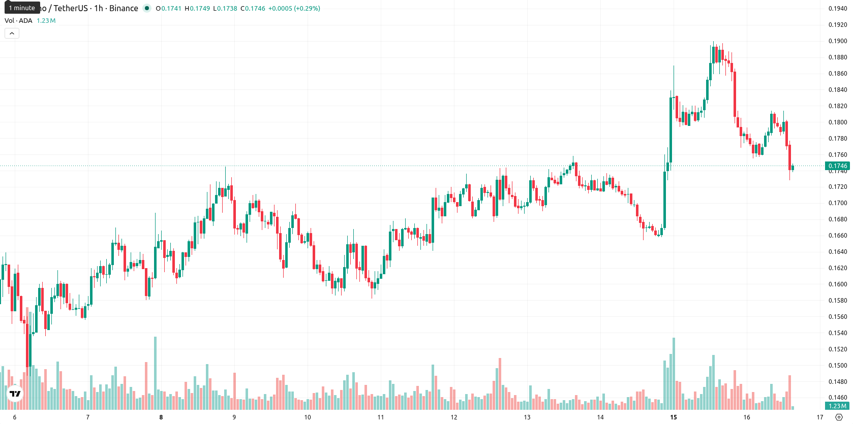 Cardano asset chart