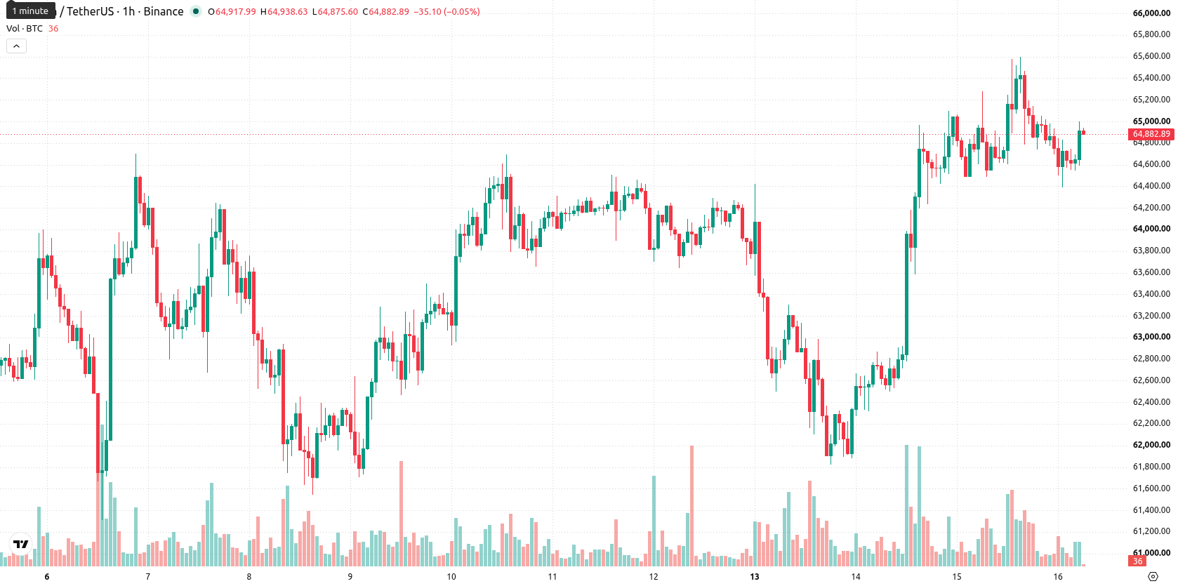 Bitcoin asset chart