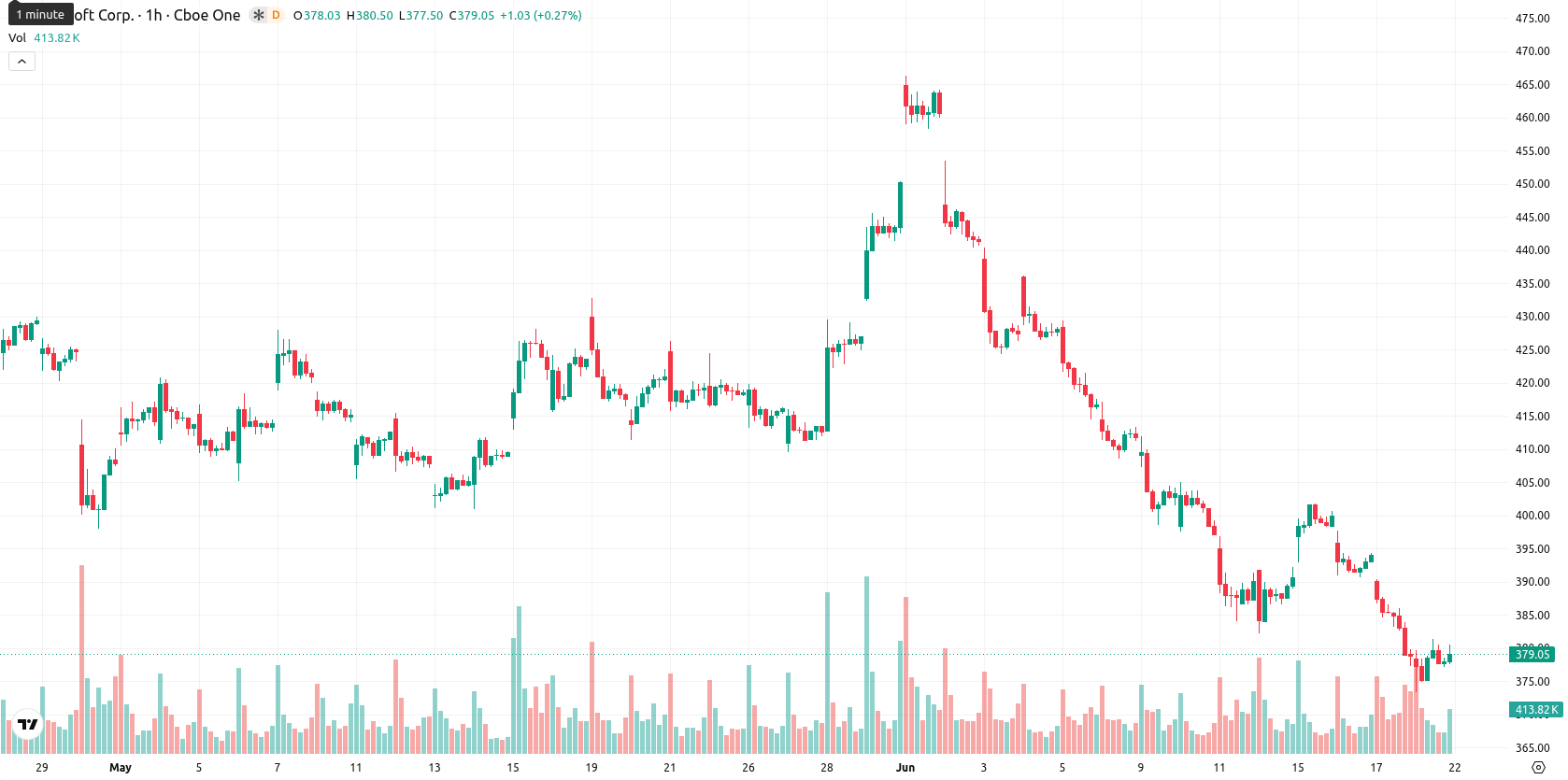 Microsoft Corp asset chart