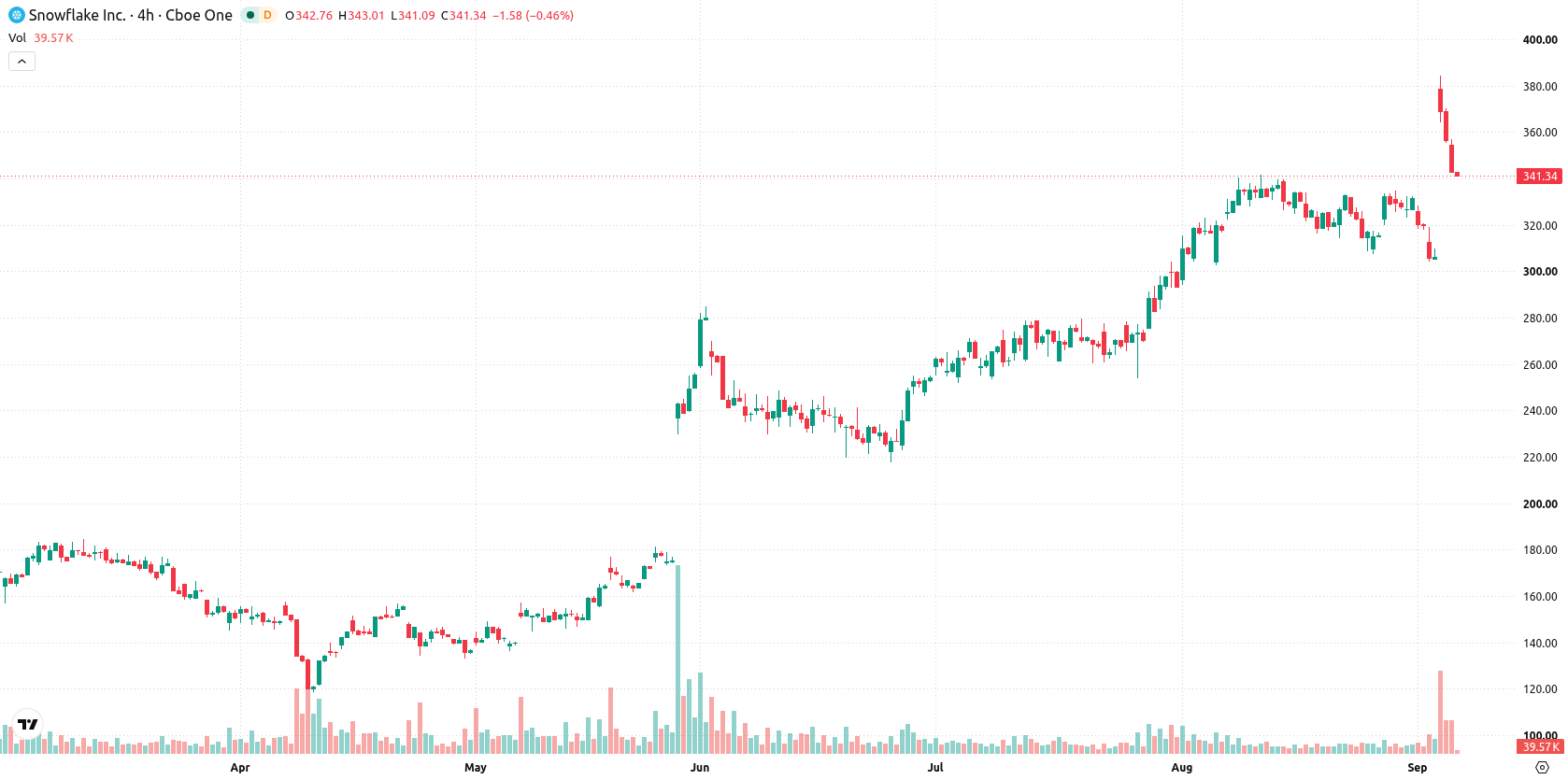 Snowflake Inc. asset chart