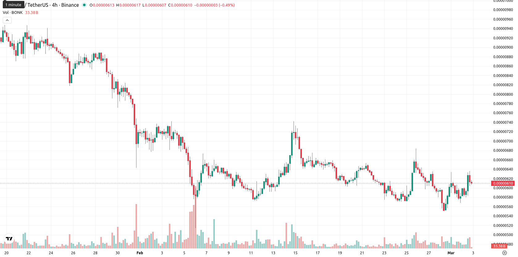 Bonk asset chart