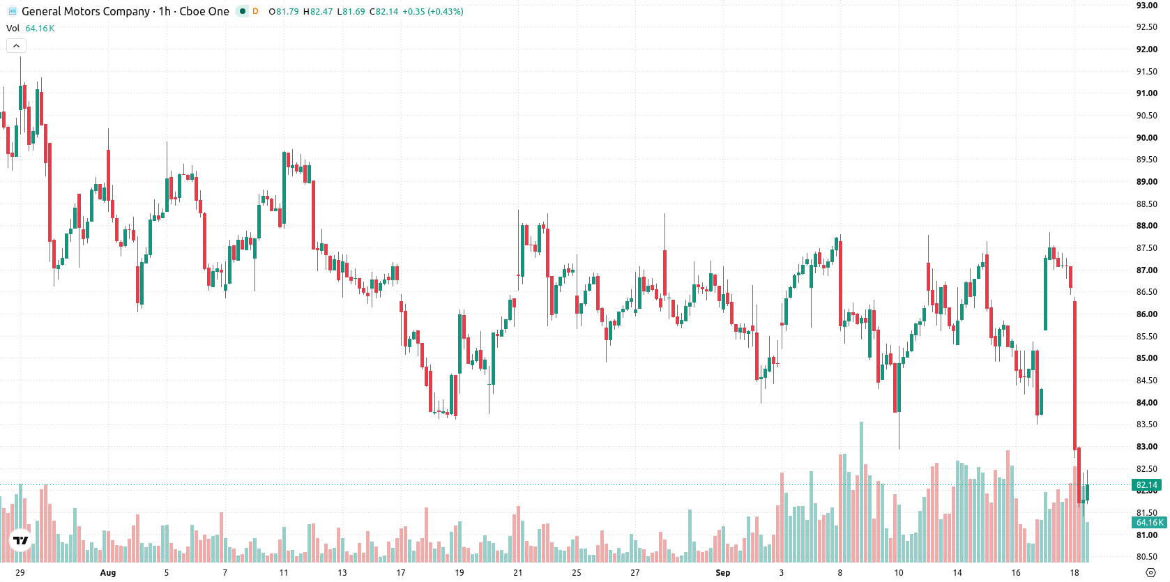 General Motors asset chart