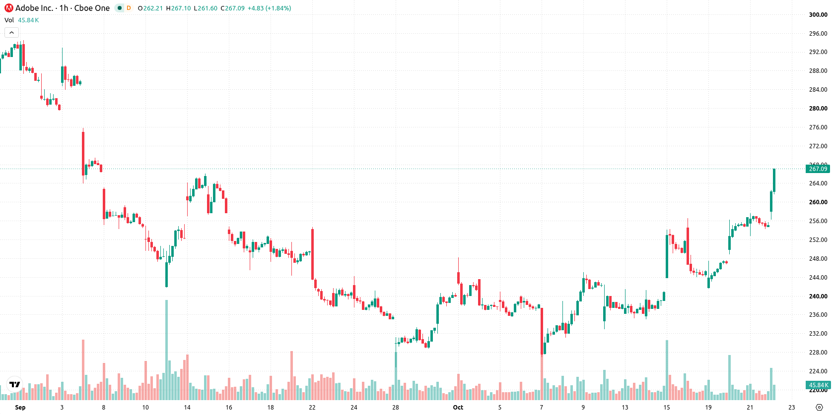 Adobe Inc. asset chart