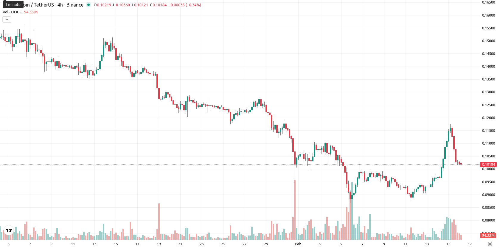 Dogecoin asset chart