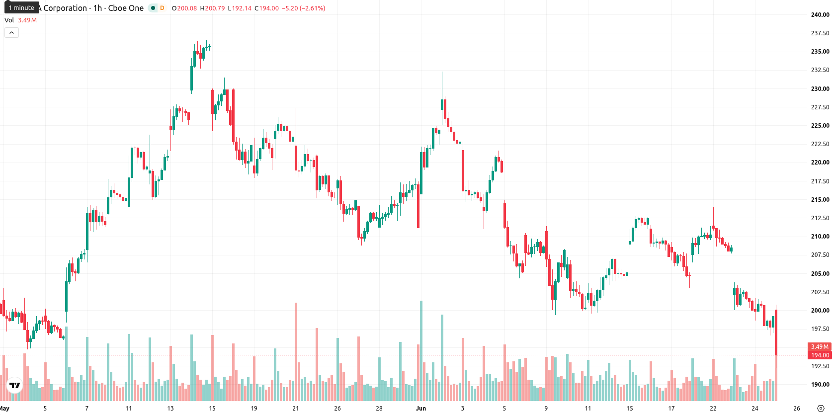 Nvidia Corp asset chart