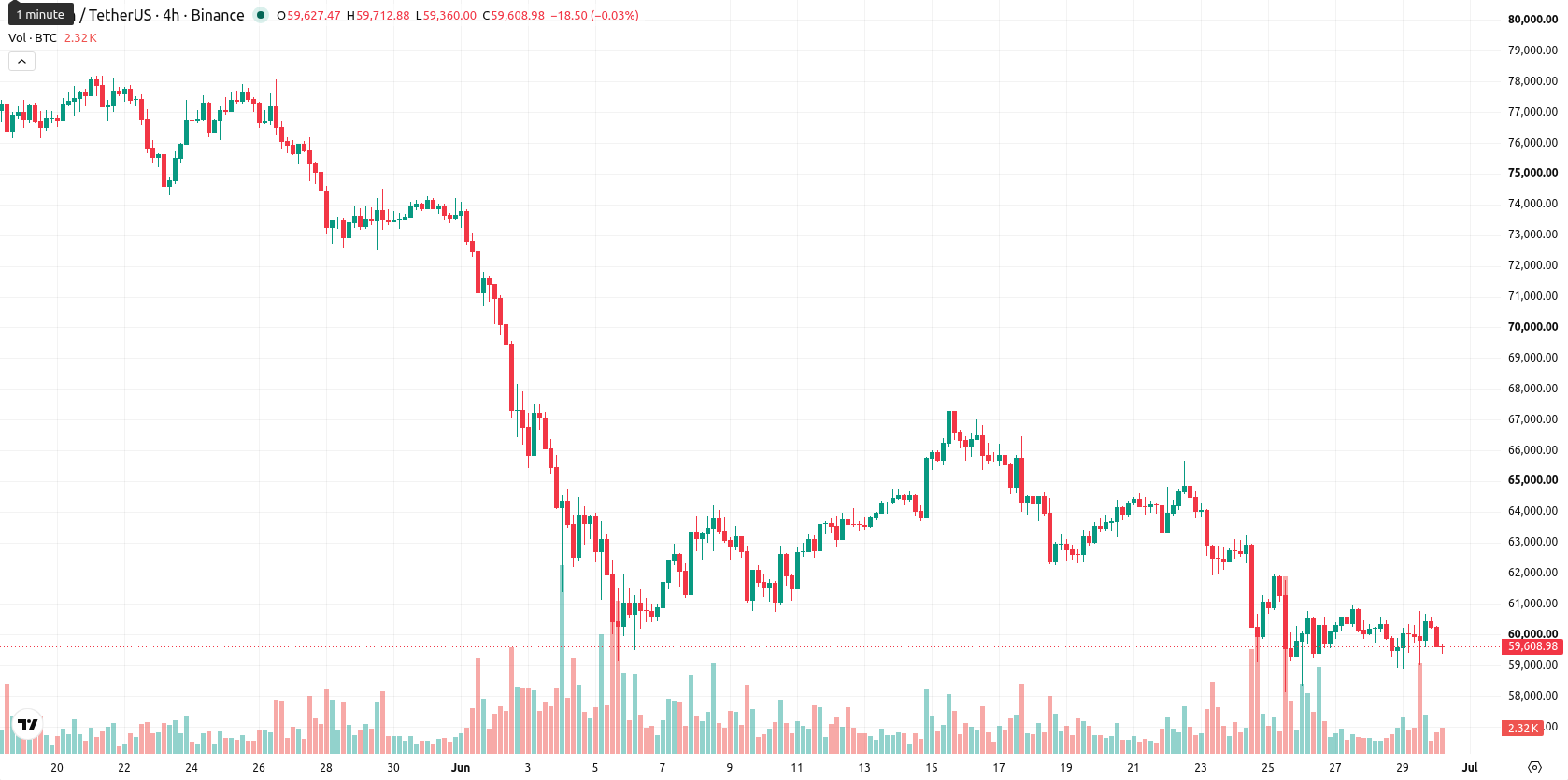 Bitcoin asset chart