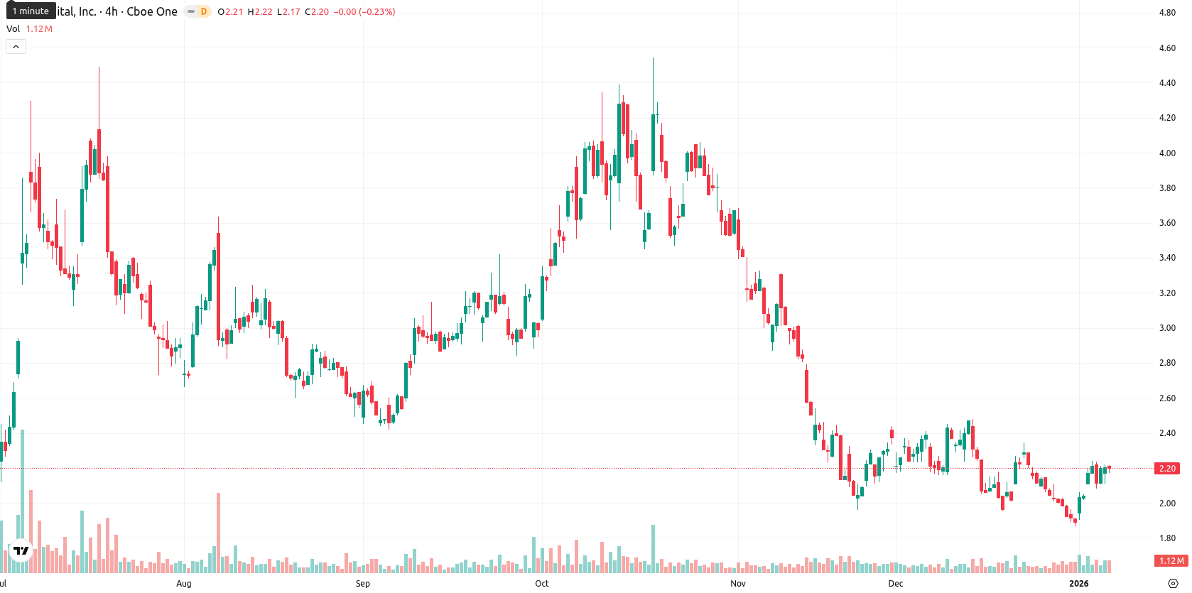 Bit Digital Inc. asset chart