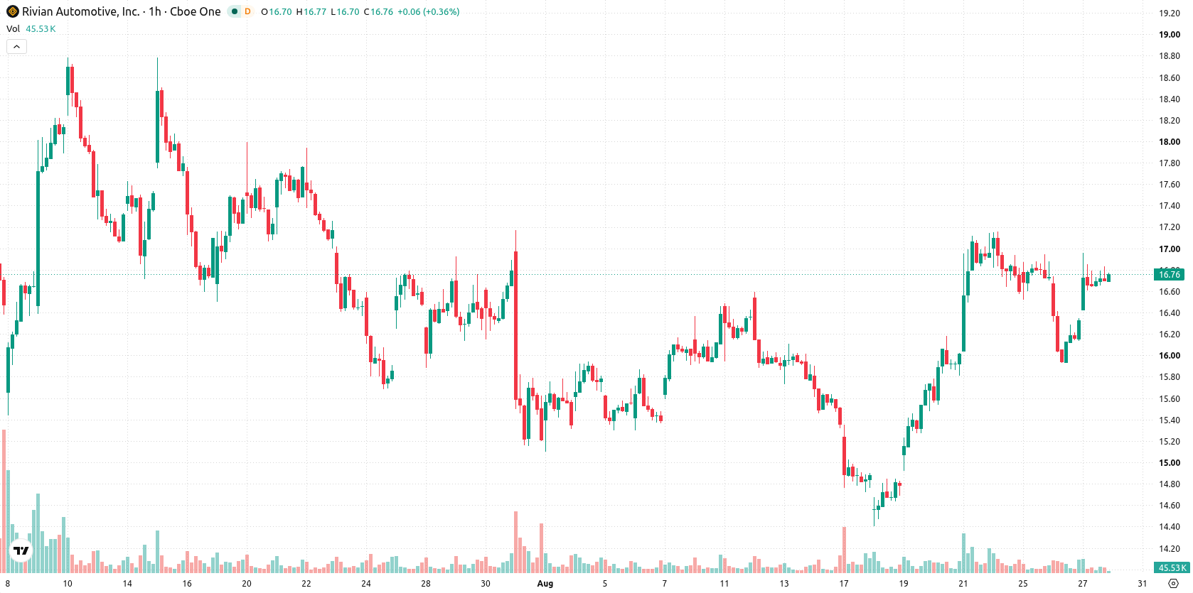 Rivian Automotive asset chart