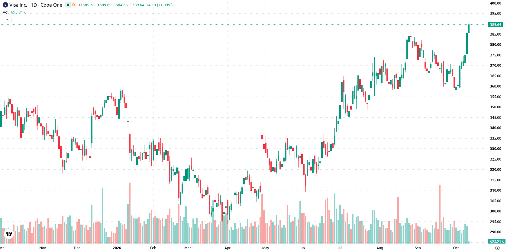 Visa Inc. asset chart
