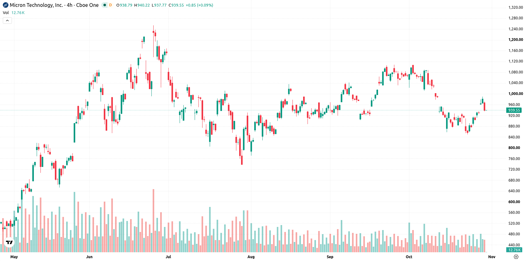 Micron Technology asset chart