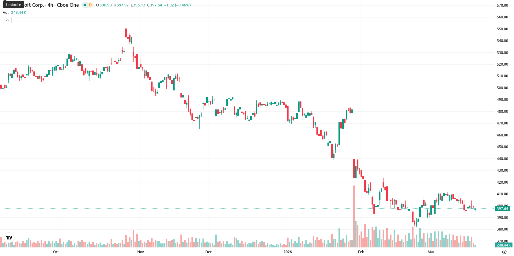 Microsoft Corp asset chart