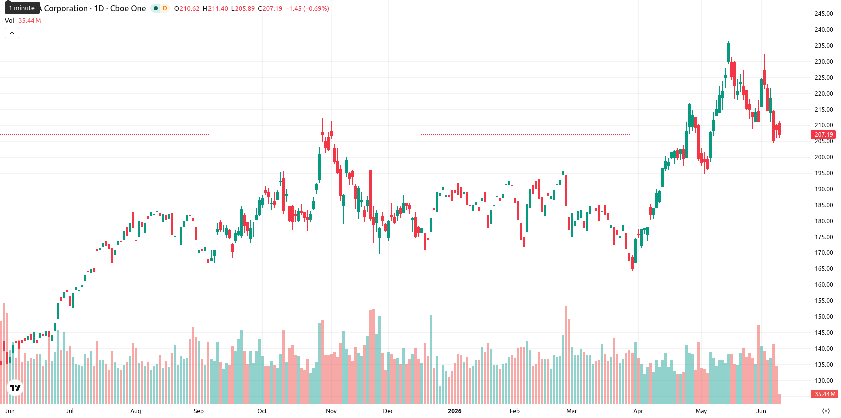 Nvidia Corp asset chart