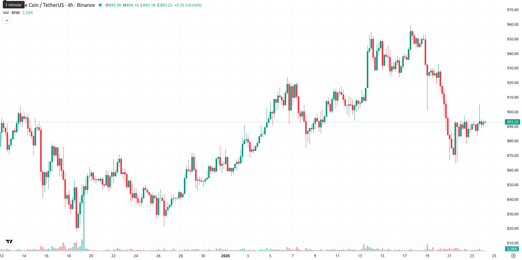 Binance Coin asset chart