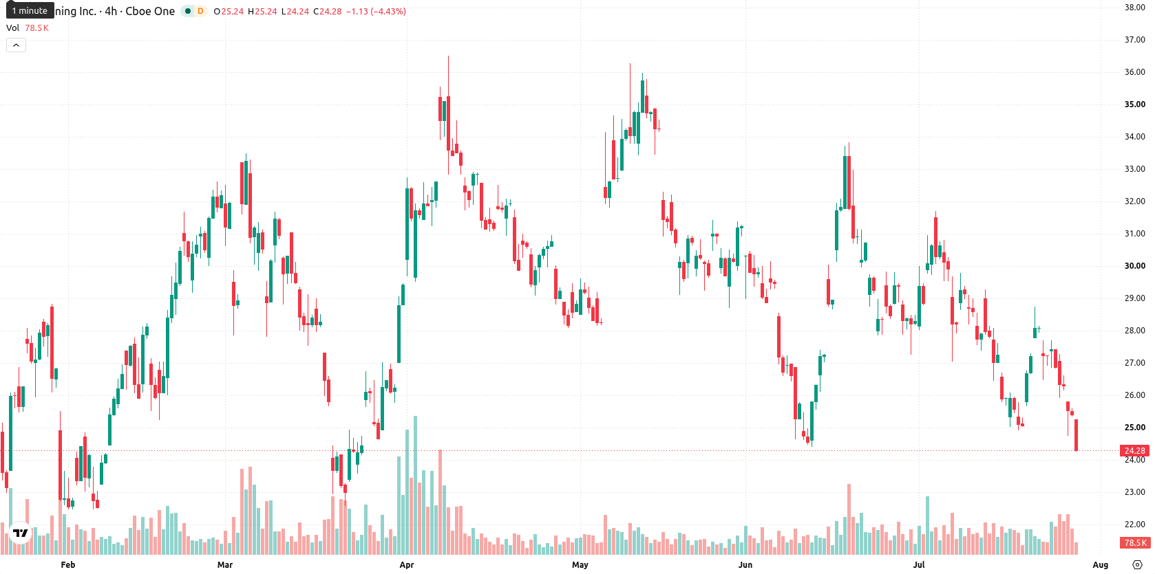 SSR Mining Inc asset chart