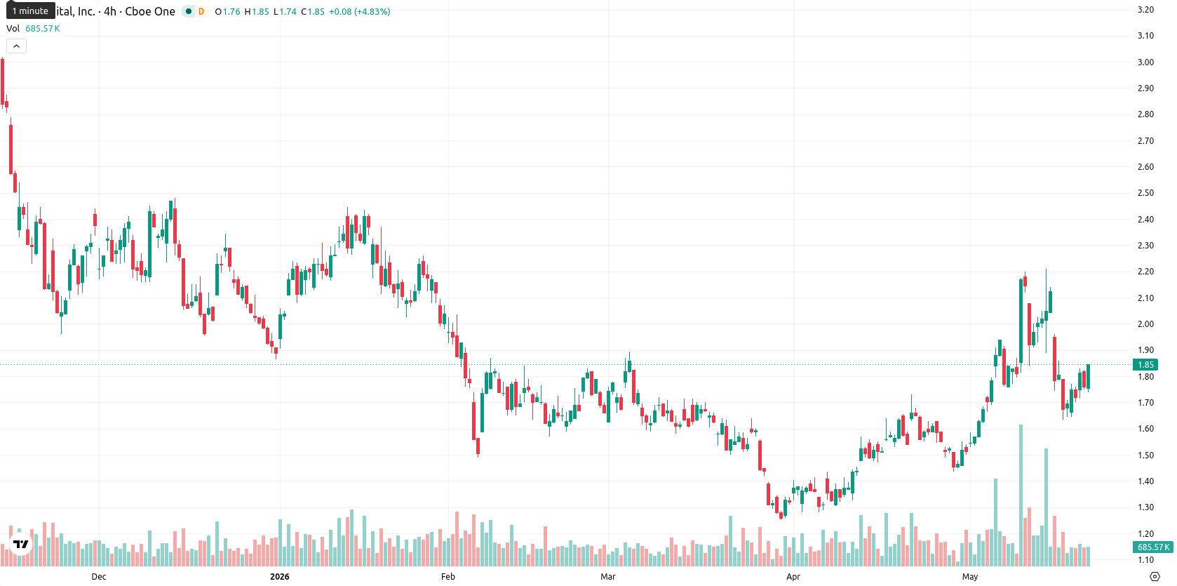 Bit Digital Inc. asset chart