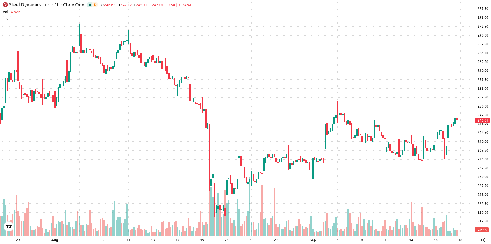 Steel Dynamics Inc asset chart