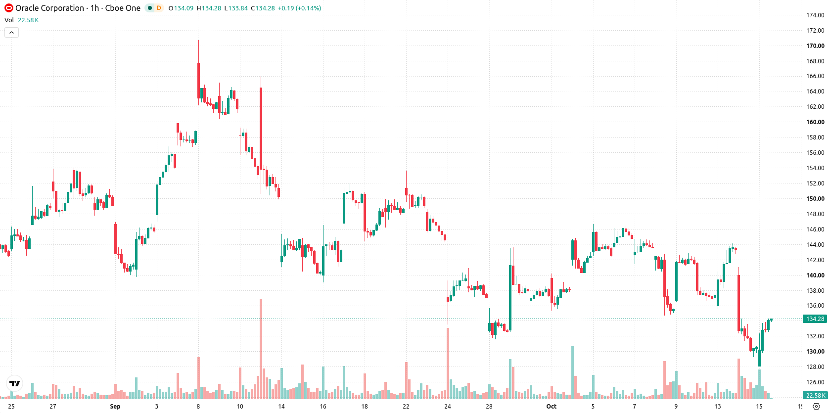 Oracle Corporation asset chart