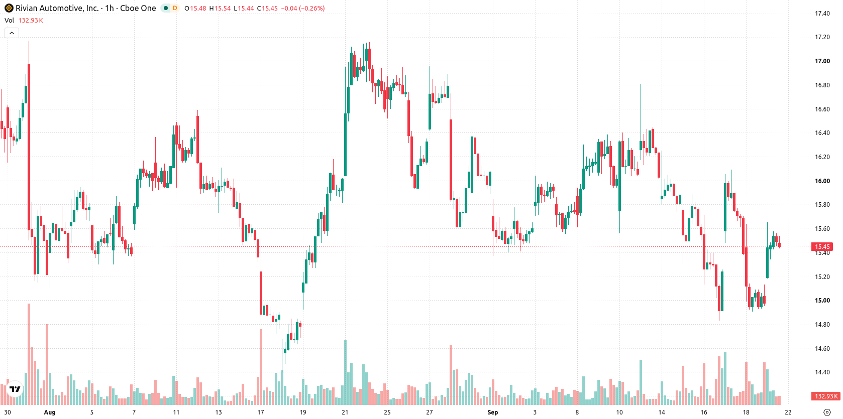 Rivian Automotive asset chart