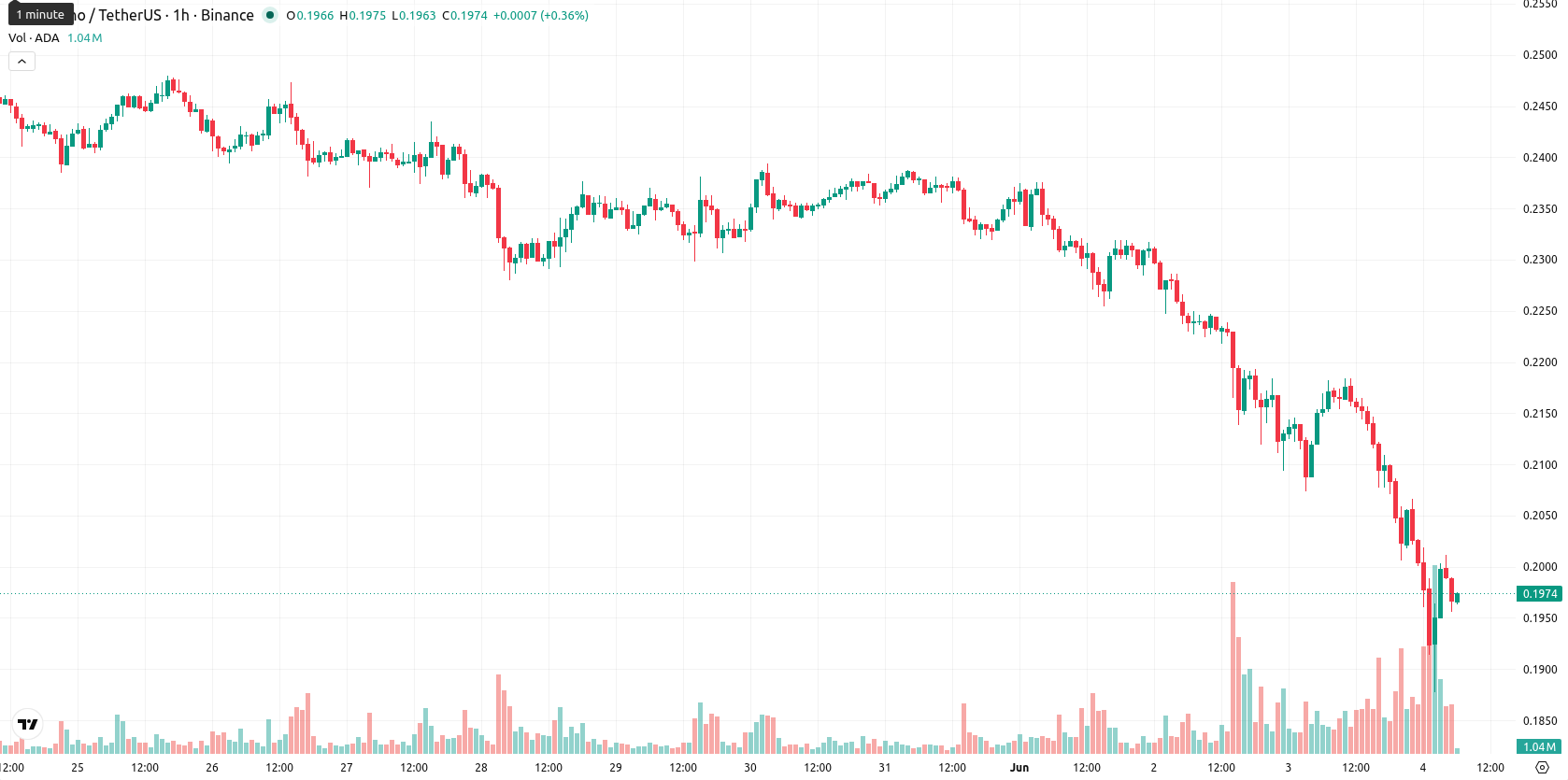 Cardano asset chart