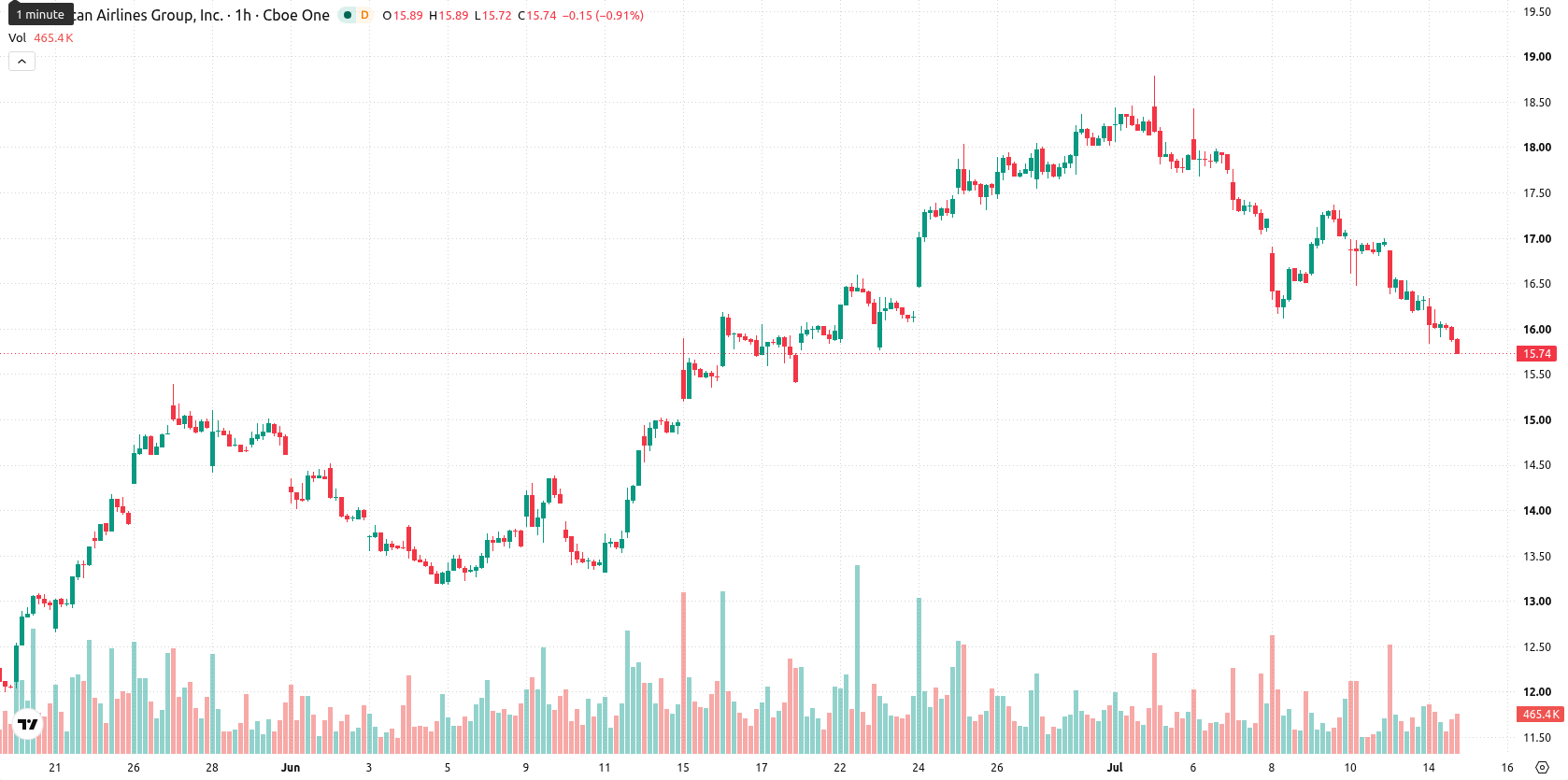 American Airlines Group Inc. asset chart