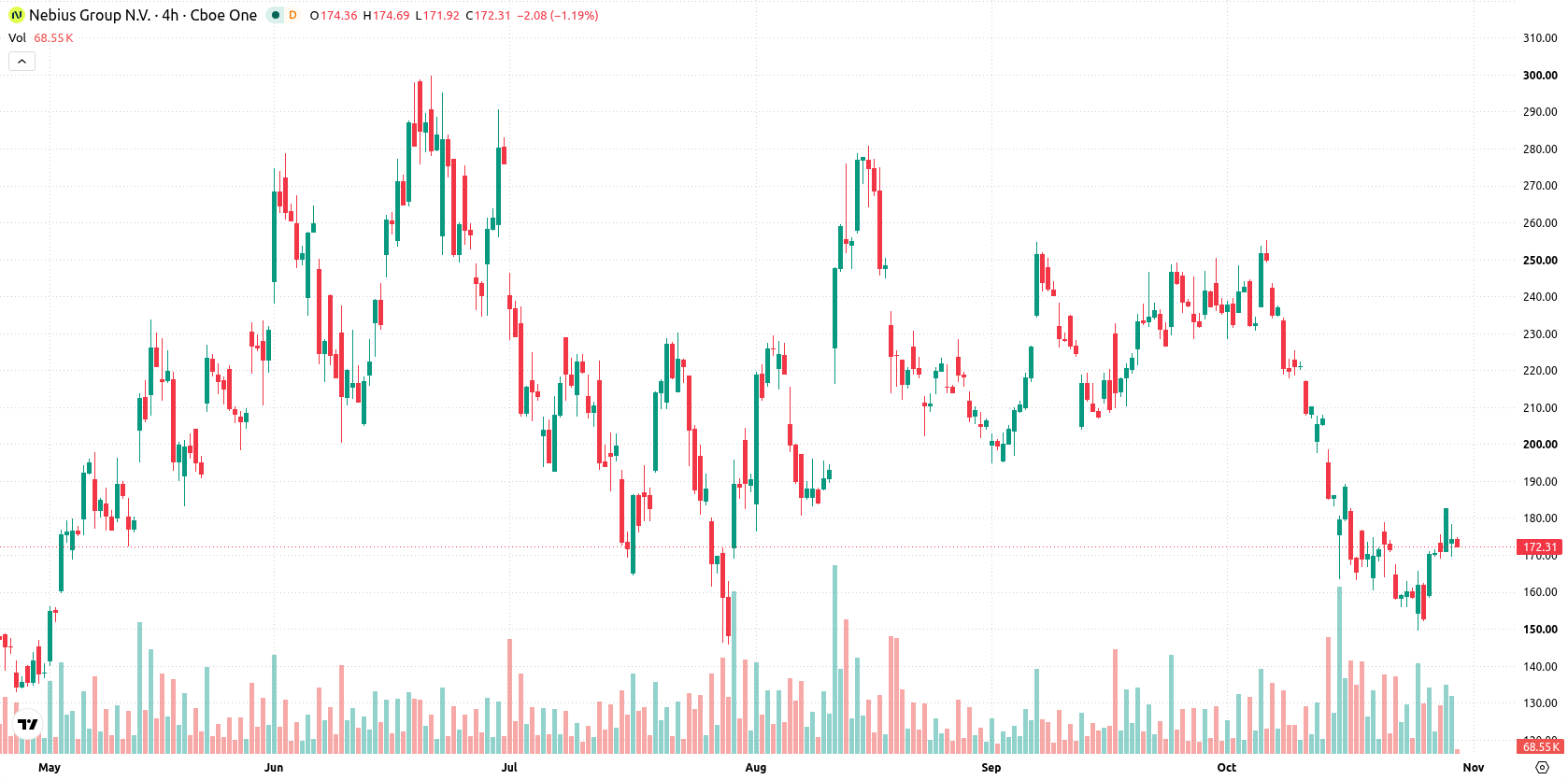 Nebius Group N.V. asset chart