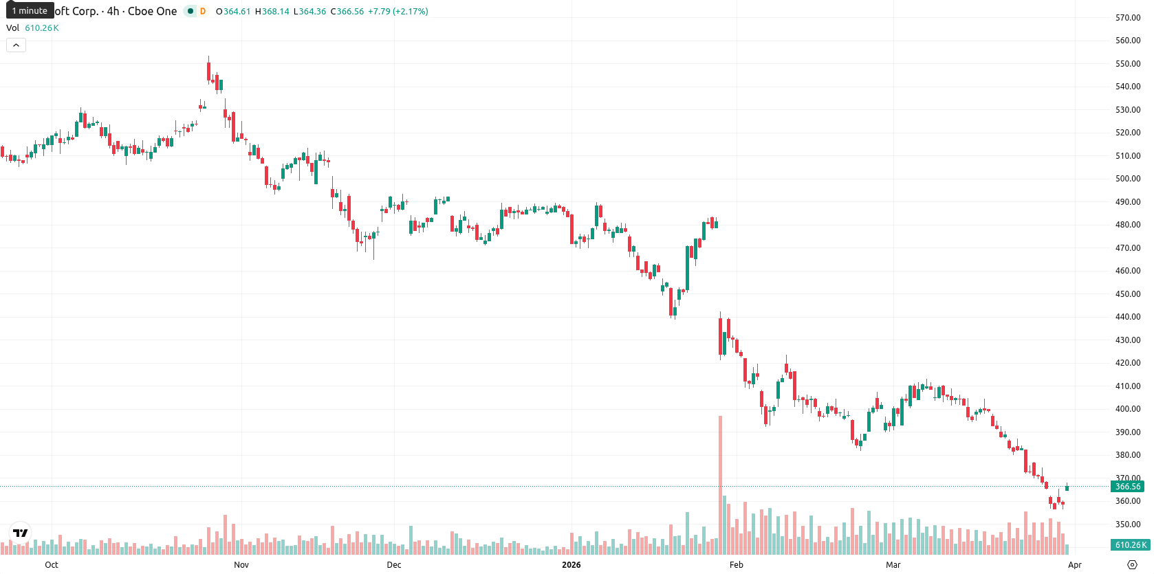 Microsoft Corp asset chart