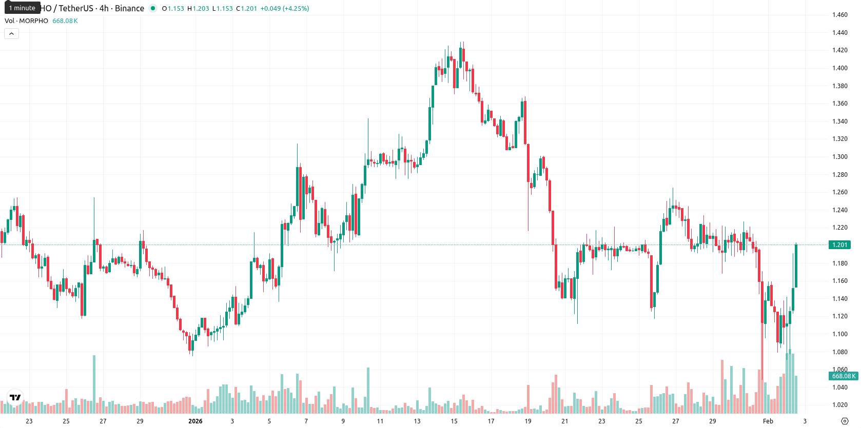 Morpho asset chart