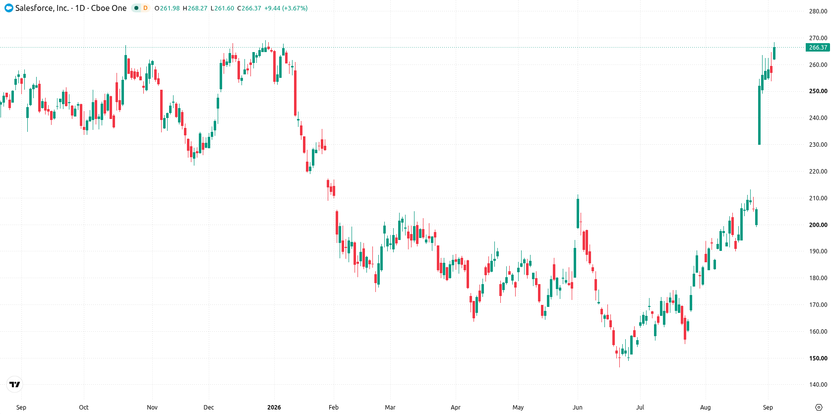Salesforce, Inc. asset chart