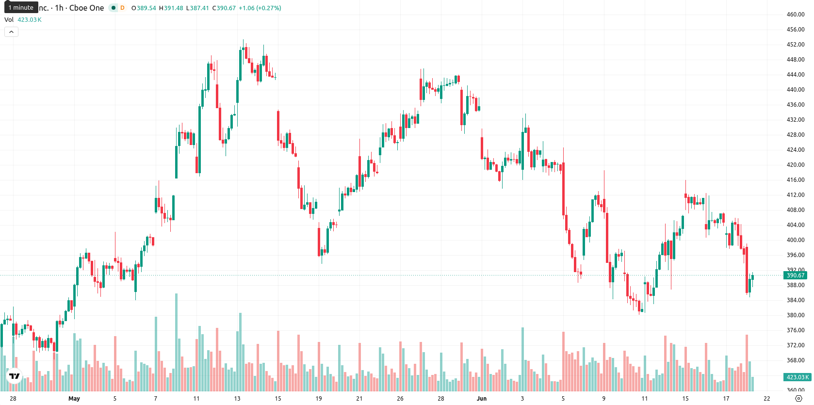 Tesla Inc. asset chart