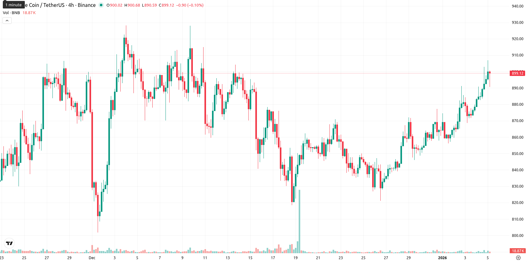 Binance Coin asset chart